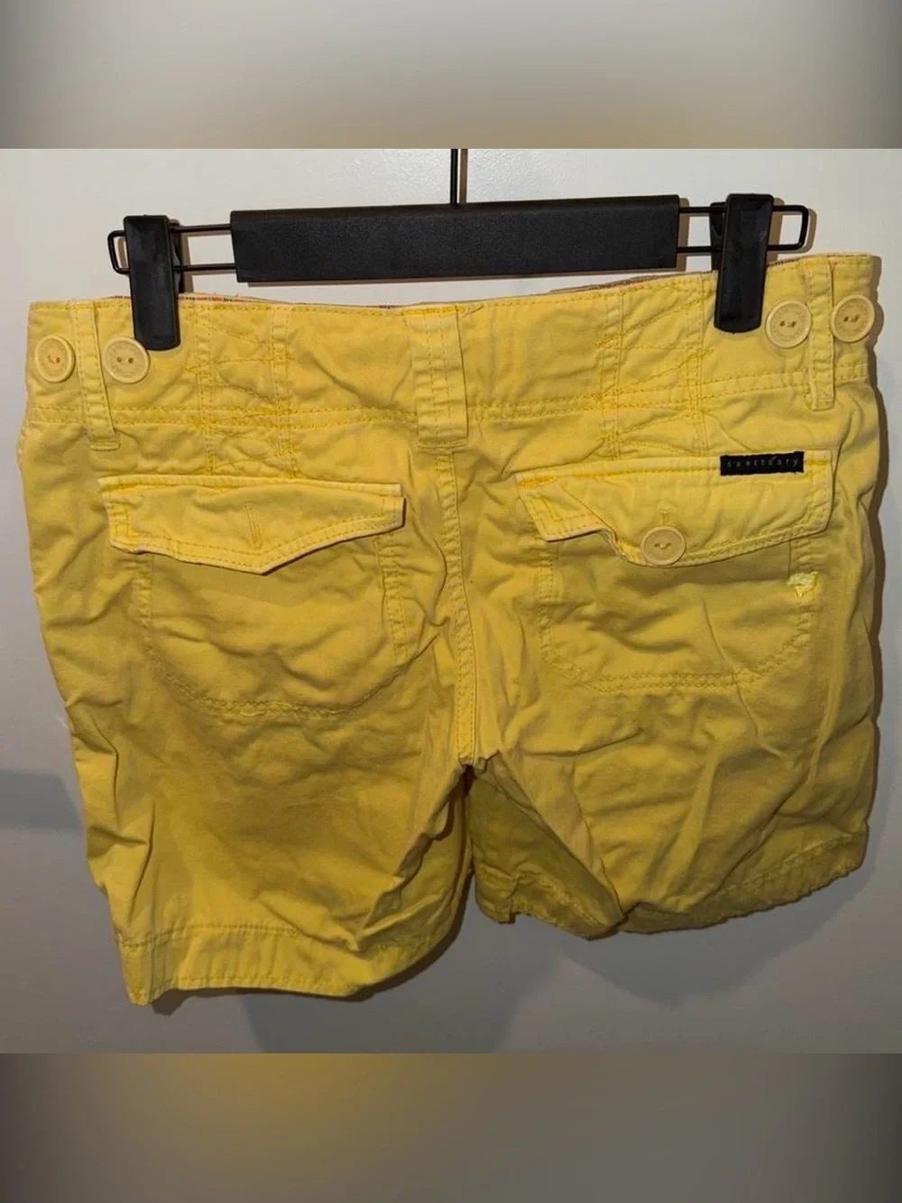 Sanctuary Yellow Women's Cargo Shorts